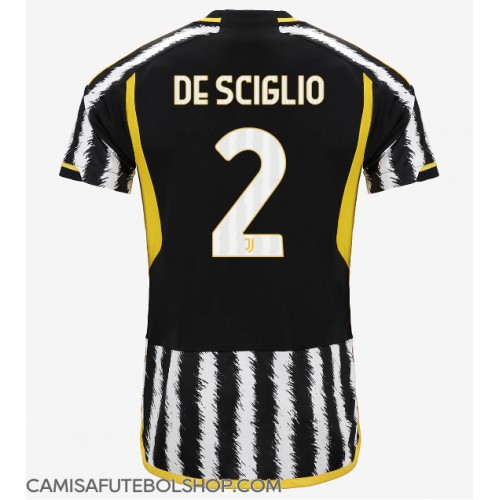 Camisa de time de futebol Juventus Mattia De Sciglio #2 Replicas 1º Equipamento 2023-24 Manga Curta